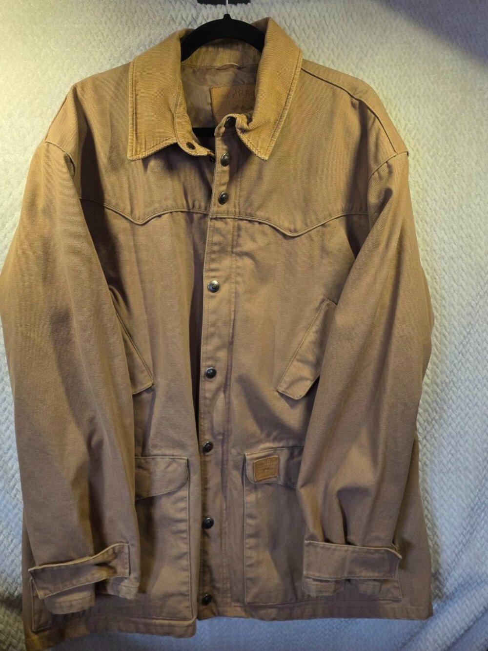 Powder River Outfitters Jacket Mens XL Tan Panhandle Slim Chore Barn Coat